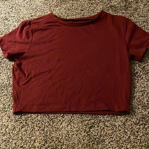 Wild fable Maroon/red crop top